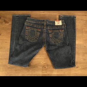 True Religion Billie Mid-Rise straight leg jeans